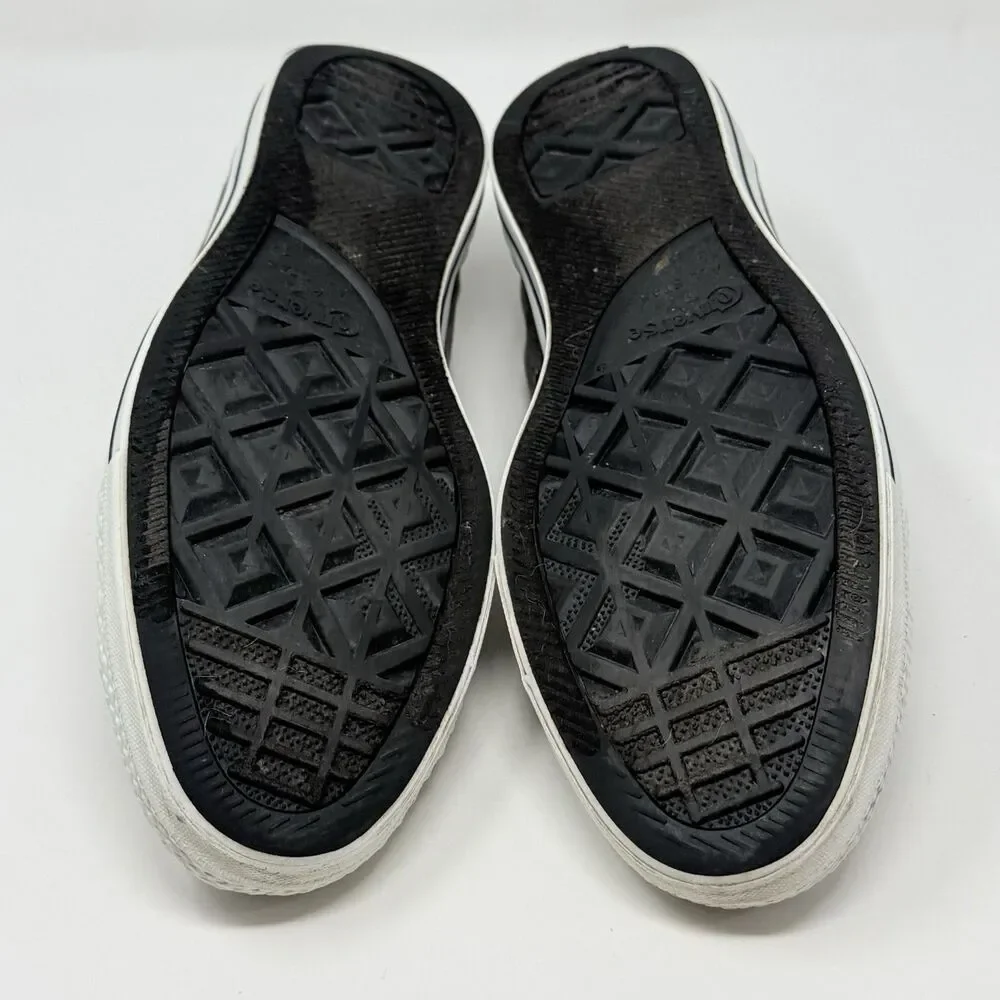 Converse All Star Low Sneakers Mens 13 Stonewashed Gray Canvas Studded Shoes - Picture 15 of 16